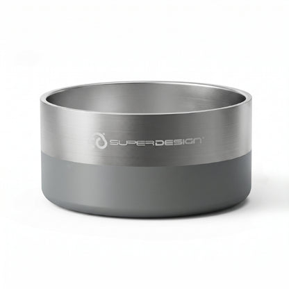 Gamelle inox chat grise premium inox épais durable stable