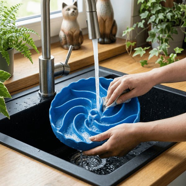 Gamelle pour chat glouton silicone facile à nettoyer pour hygiène quotidienne optimale
