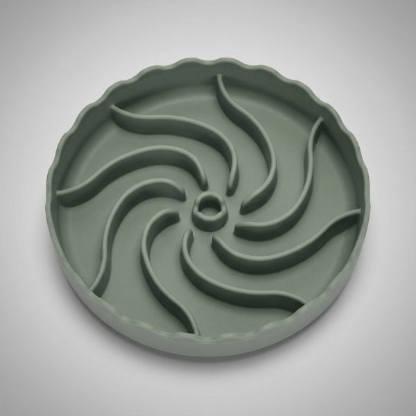 Gamelle pour chat glouton silicone rosace pour ralentir repas et améliorer digestion