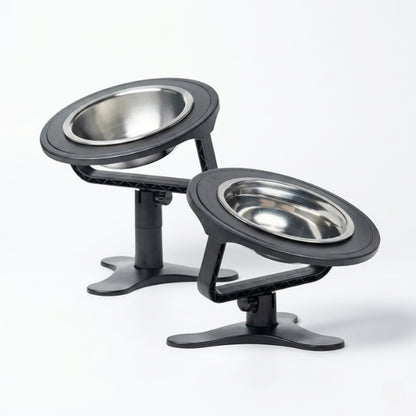 Gamelle surélevée chat réglable inox hauteur inclinaison pour posture naturelle pendant repas
