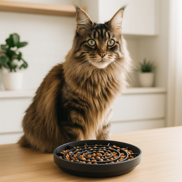 Gamelles anti glouton chat | Spiral Bowl™ - Amour de Chat