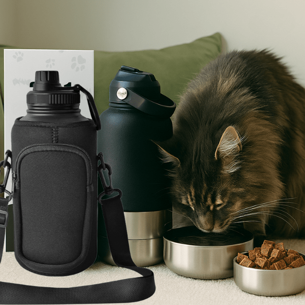 Gamelles chat | Compact FéliPack™ - Amour de Chat