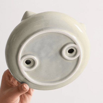 Gamelles chaton design céramique style oreille de chat antidérapante - MiniCroc™