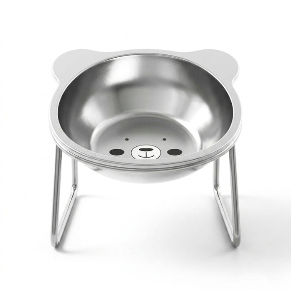 Gamelles pour chat surélevée inox inclinée confort optimal pour prise repas meilleure digestion
