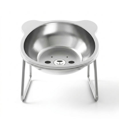 Gamelles pour chat surélevée inox inclinée confort optimal pour prise repas meilleure digestion