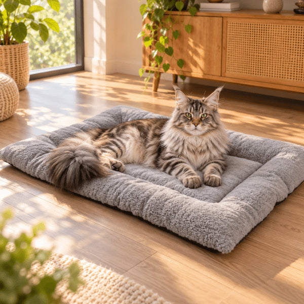 Grand tapis pour chat taille L adapté aux grands félins maine coon à la maison