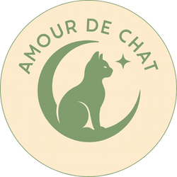 Logo marque Amour de Chat - Boutique française expert félin dans les accessoires pour le confort des chats