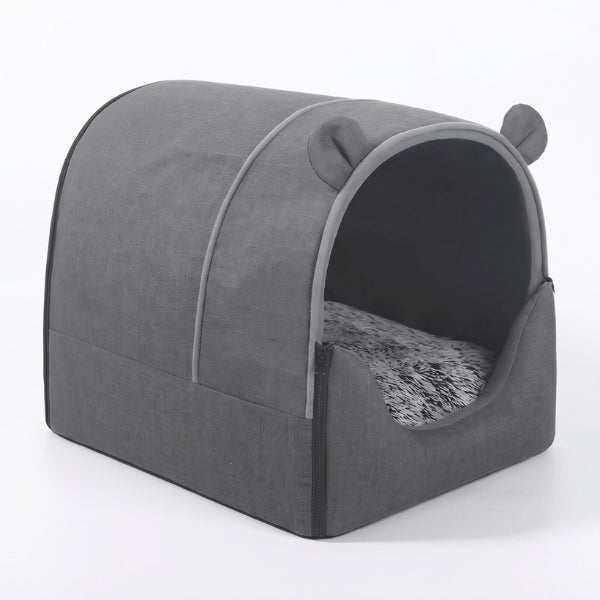 Maison pour chat interieur en tissu Oxford respirant avec forme enveloppante