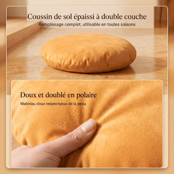 Maisonnette pour chat avec coussin double couche en polaire douce pour couchage chaleureux
