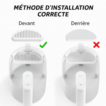 Méthode d'installation correcte du filtre fontaine a eau chat DetectFlow™