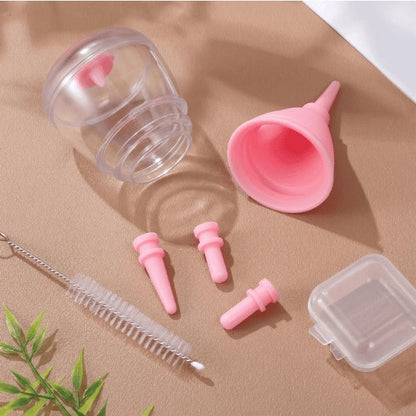 Mini biberon chaton accessoires tétines interchangeables brosse nettoyage hygiène