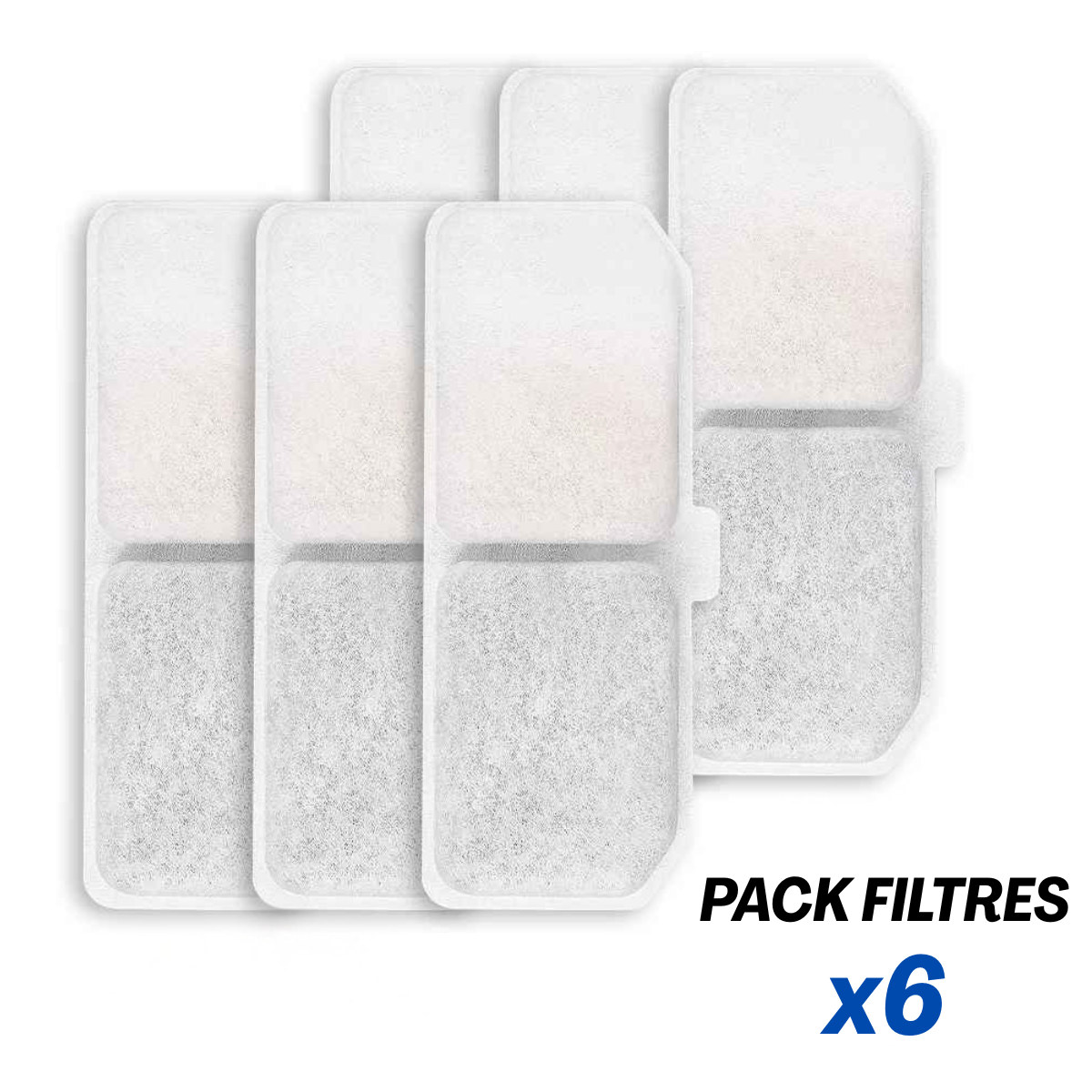 Pack filtre fontaine a eau chat AquaLove x6
