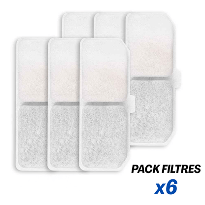 Pack filtre fontaine a eau chat AquaLove x6