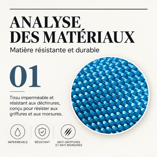 Panier chat en tissu imperméable résistant aux griffures morsures et déchirures