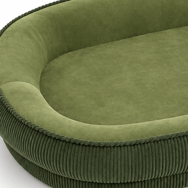 Panier pour chat avec intérieur velouté et rebords rembourrés confortables