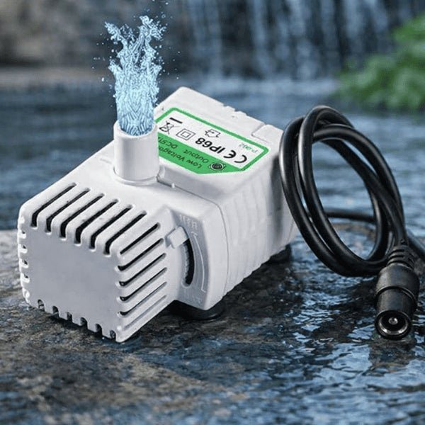 Pompe fontaine pour chat avec jet d’eau et débit réglable à prise ronde