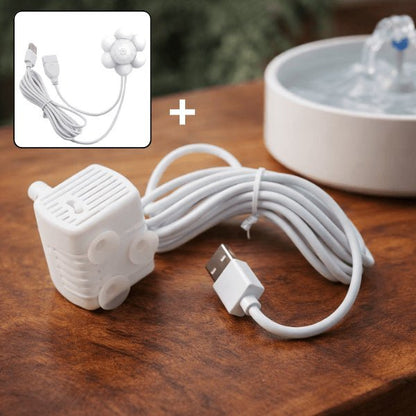 Pompe pour fontaine à eau chat avec détecteur de mouvement additionnel