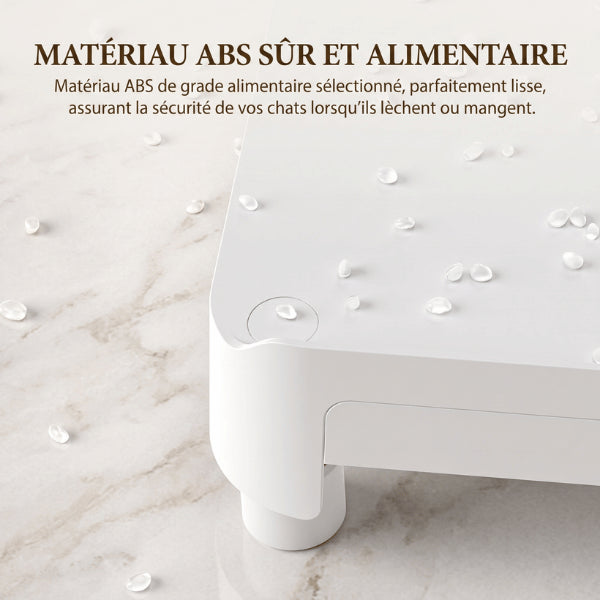 Support distributeur gamelle en ABS sécuritaire avec surface lisse adaptée à l’espace repas