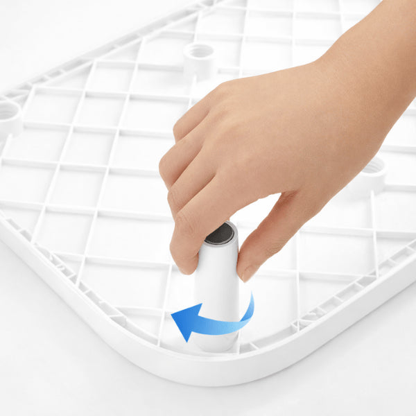 Support gamelle distributeur avec pieds vissables permettant un montage rapide sans outil