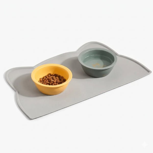 Tapis gamelle chat anti dérapant élégant résistant et ultra pratique pour moins de salissures