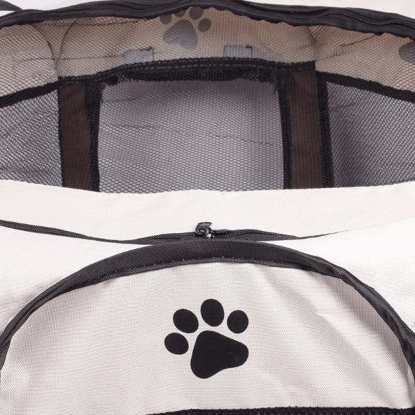 Tente chat avec maille respirante et fermeture éclair pour espace intérieur ventilé